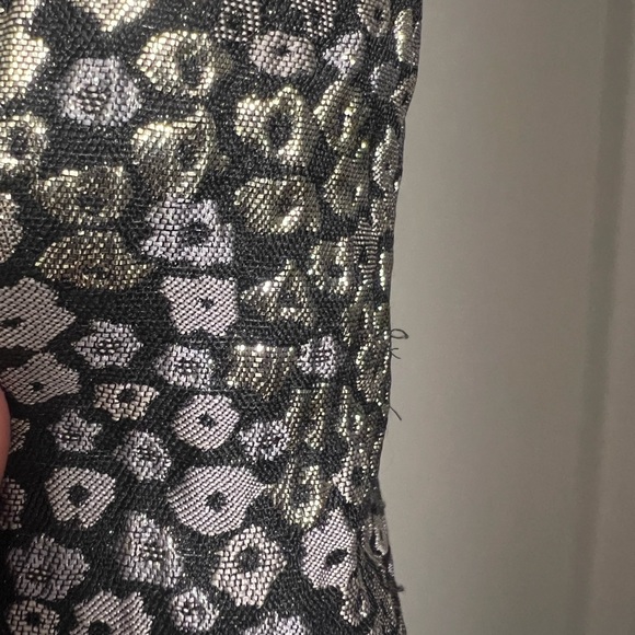 Guess Los Angeles Cocktail Mini Dress Black Gold Leopard Print Size 12 - Picture 7 of 10